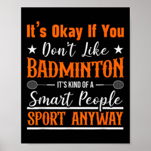 Badminton Shuttle Racket Badminton Player Poster