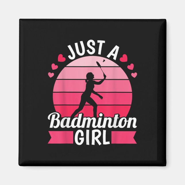 Badminton Shuttle Racket - Racquet Just A Badminto Magnet (Front)