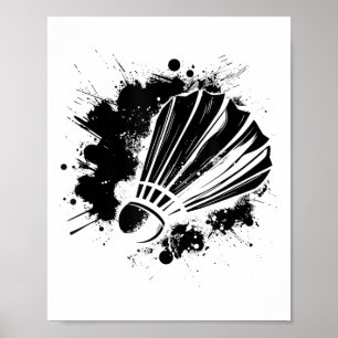 Badminton Shuttle Racket Sports Poster