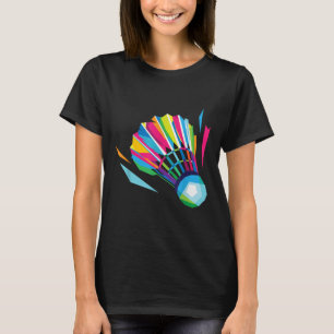Badminton Shuttle Racquet Sport Badminton Pop Art T-Shirt