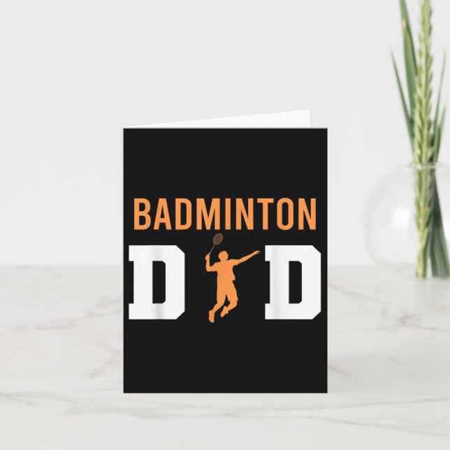 Badminton Shuttle Sayings _7  Card (Front)