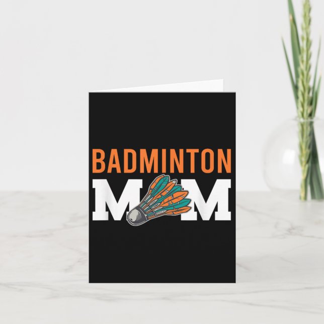 Badminton Shuttle Sayings  Card (Front)