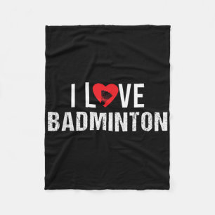 Badminton Shuttle Sayings Fleece Blanket