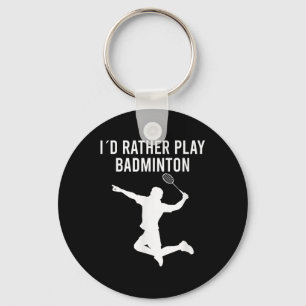 Badminton Shuttle Sayings Key Ring