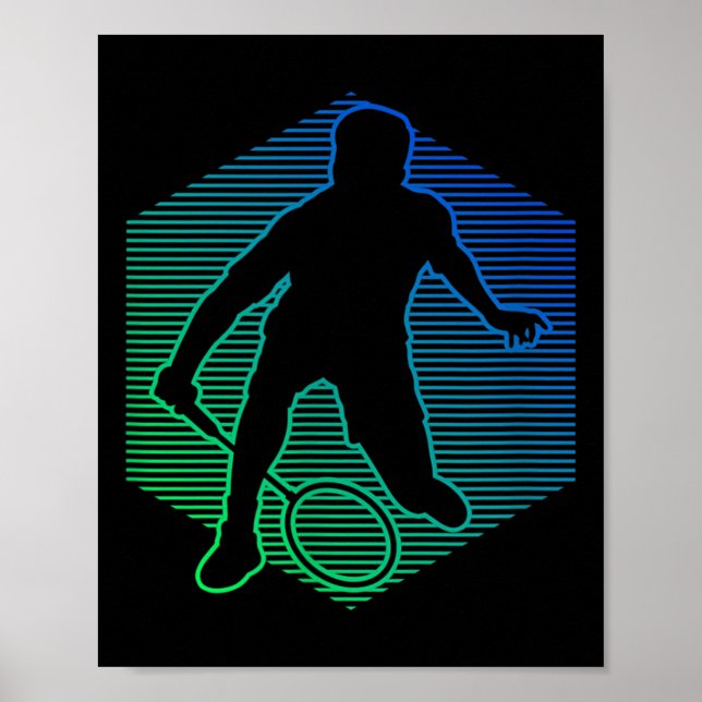 Badminton Shuttle Squash Womens Badminton Player  Poster (Front)