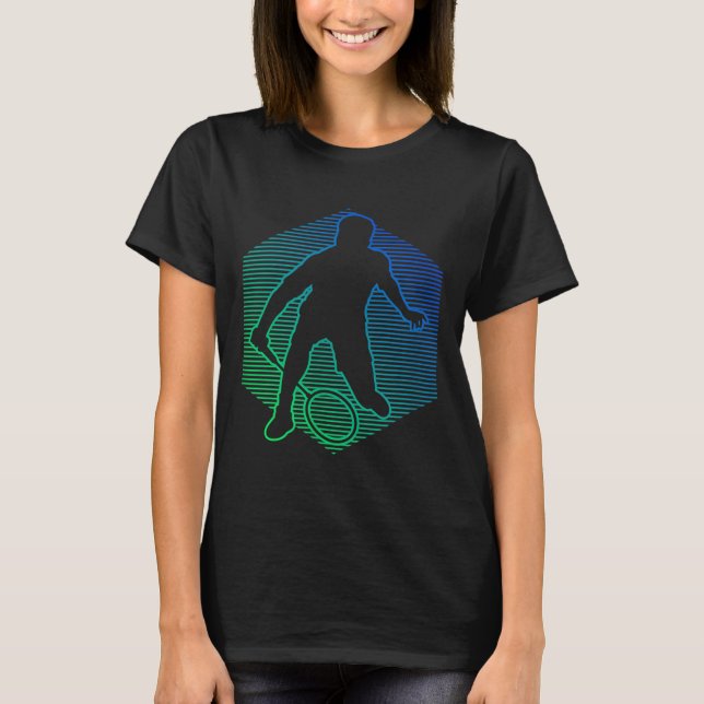 Badminton Shuttle Squash Womens Badminton Player  T-Shirt (Front)