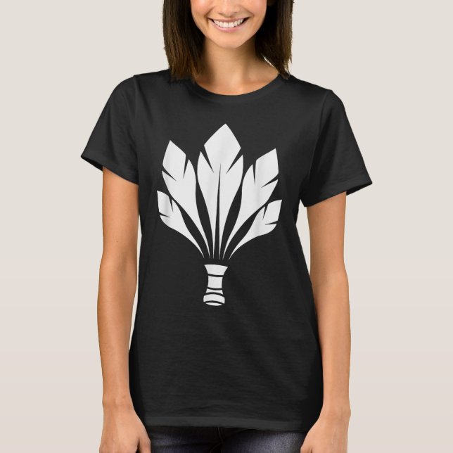 Badminton Shuttle  T-Shirt (Front)
