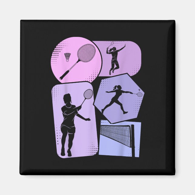 Badminton Shuttle Women Girls  Magnet (Front)