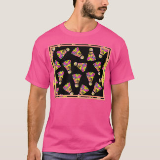 Badminton Shuttlecock Colourful Pattern T-Shirt