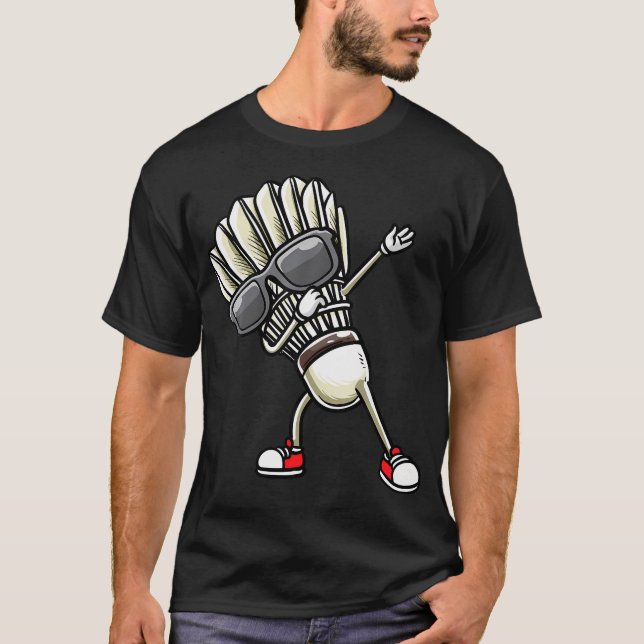 Badminton Shuttlecock Dancing T-Shirt (Front)