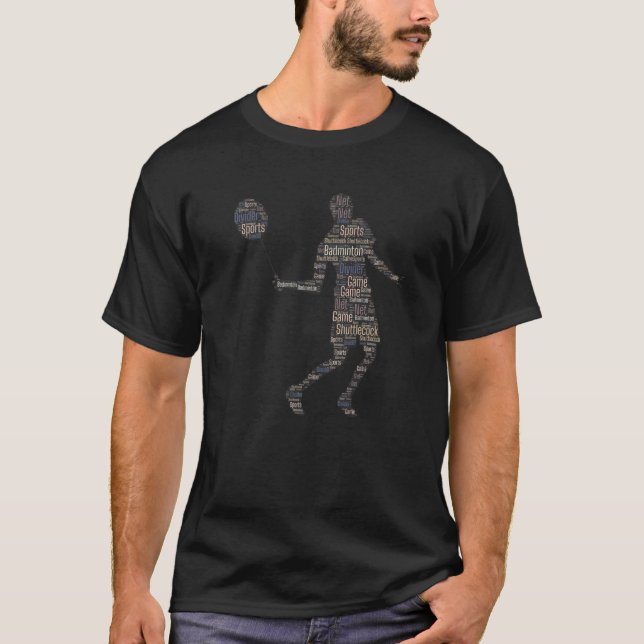 Badminton Shuttlecock Player  7 T-Shirt (Front)