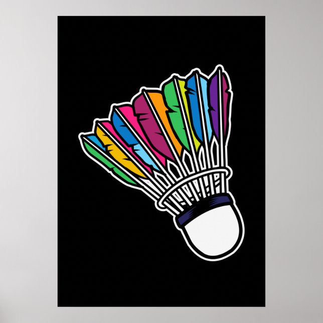 Badminton Shuttlecock Poster (Front)