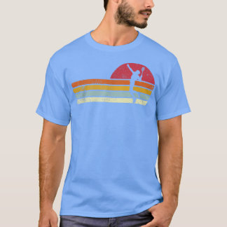 Badminton Shuttlecock Sunset Distressed T-Shirt