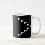 Badminton - Shuttles Flying In V Formation  Coffee Mug<br><div class="desc">Badminton - Shuttles Flying In V Formation</div>