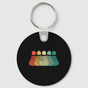 Badminton Shuttles Game Match Racket Ball Retro Vi Key Ring