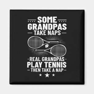 Badminton Some Grandpas Take Naps Real Grandpas Pl Magnet