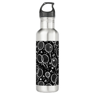 Badminton Sport Design Water Bottle