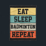 Badminton Sport Player Retro Funny Gift  Fleece Blanket<br><div class="desc">Badminton Sport Player Retro Funny Gift</div>