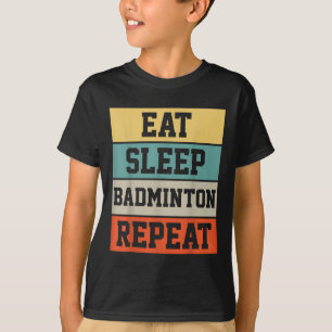 Badminton Sport Player Retro Funny Gift T-Shirt