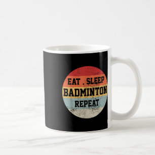 Badminton Sport Player Retro Vintage Funny Gift Coffee Mug