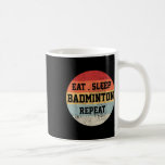 Badminton Sport Player Retro Vintage Funny Gift  Coffee Mug<br><div class="desc">Badminton Sport Player Retro Vintage Funny Gift</div>