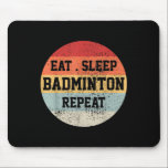 Badminton Sport Player Retro Vintage Funny Gift  Mouse Pad<br><div class="desc">Badminton Sport Player Retro Vintage Funny Gift</div>