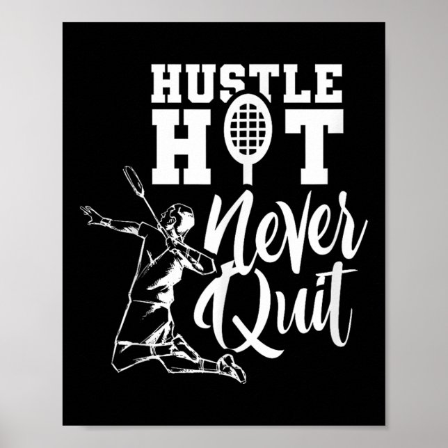 Badminton Sport Player Shuttle Lover  Poster (Front)