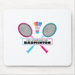 Badminton Sports Hobby Shuttle Retro  Mouse Pad<br><div class="desc">Badminton Sports Hobby Shuttle Retro</div>