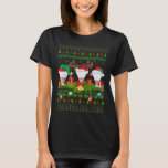 Badminton Sports Lover Xmas Santa Ugly Badminton C T-Shirt<br><div class="desc">Badminton Sports Lover Xmas Santa Ugly Badminton Christmas</div>