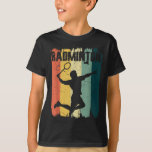 Badminton Sports Retro Vintage Badminton Player  T-Shirt<br><div class="desc">Badminton Sports Retro Vintage Badminton Player</div>