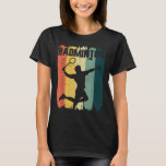 Badminton Sports Retro Vintage Badminton Player  T-Shirt<br><div class="desc">Badminton Sports Retro Vintage Badminton Player</div>