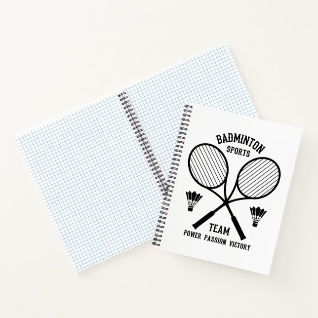Badminton Sports Team Notebook (Inside)