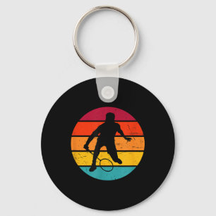 Badminton Squash Shuttle Womens Badminton Player  Key Ring