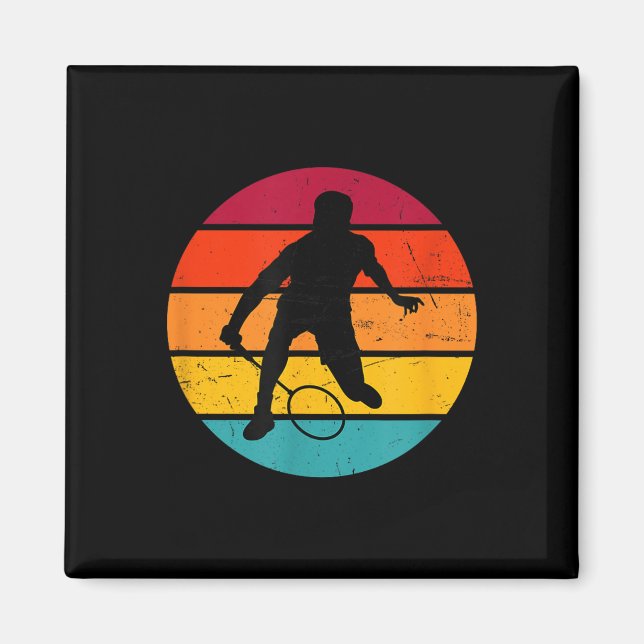 Badminton Squash Shuttle Womens Badminton Player  Magnet (Front)