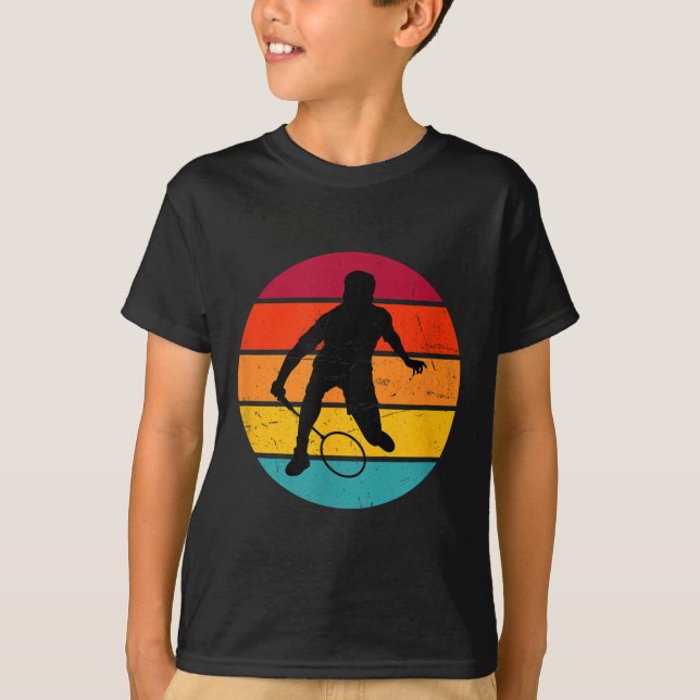 Badminton Squash Shuttle Womens Badminton Player  T-Shirt (Front)