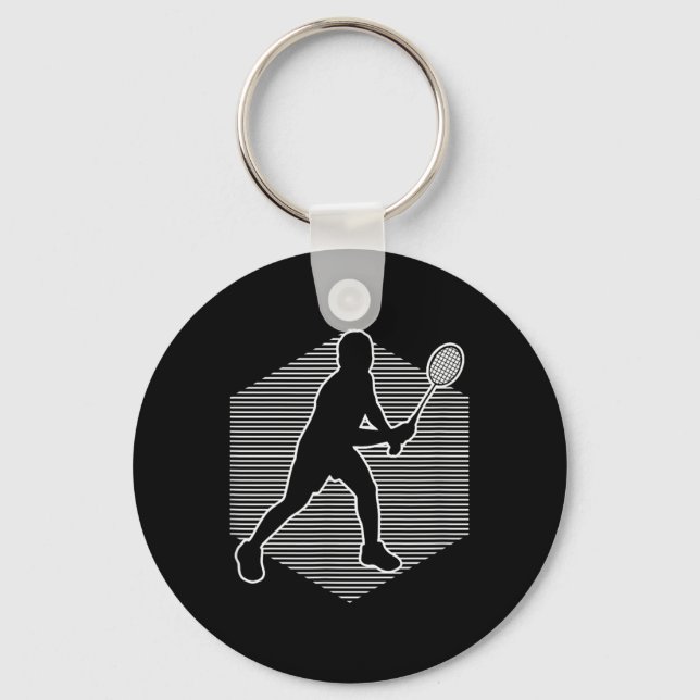 Badminton Squash Womens Shuttle Men  Key Ring (Front)