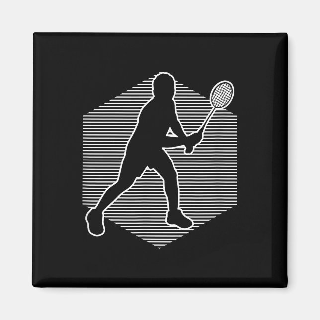 Badminton Squash Womens Shuttle Men  Magnet (Front)
