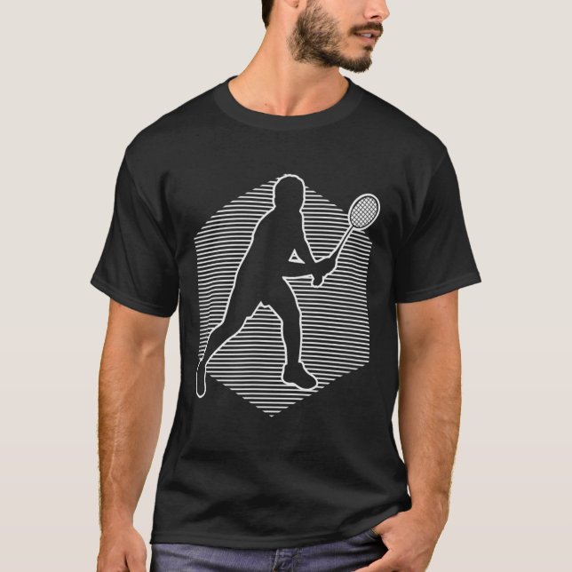 Badminton Squash Womens Shuttle Men  T-Shirt (Front)
