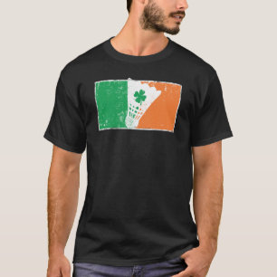 Badminton St Patrick's Day Irish Flag C Distressed T-Shirt