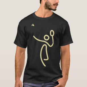 Badminton Stick Man – Shuttle Gift Idea  T-Shirt