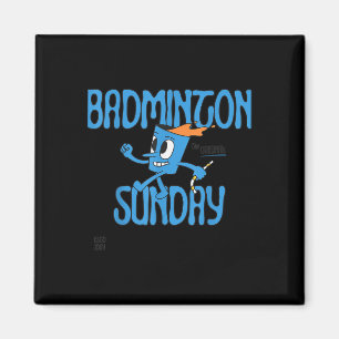 Badminton Sunday Racket Shuttle Game Play Magnet