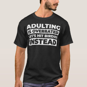 Badminton Team Racquet - Player Court Racket Shutt T-Shirt