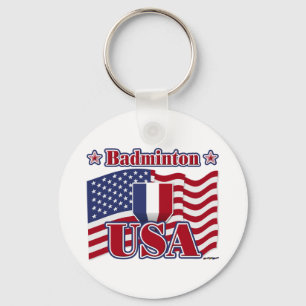 Badminton USA Key Ring