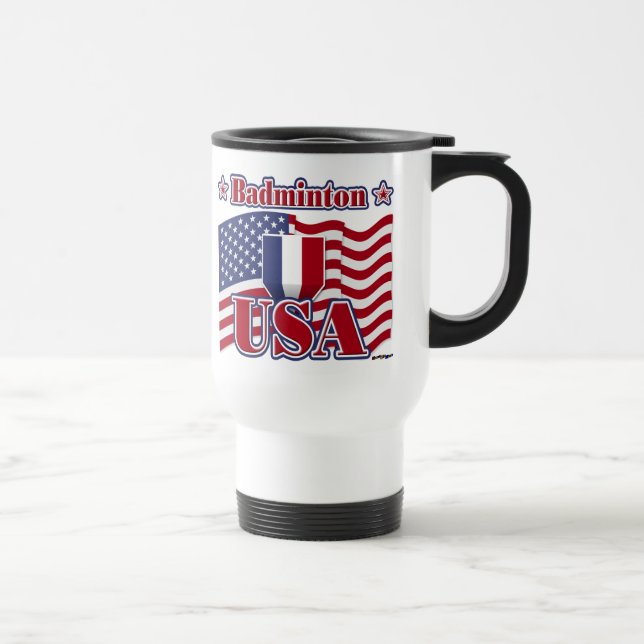 Badminton USA Travel Mug (Right)