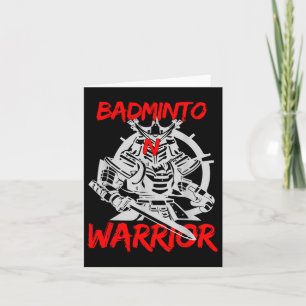 Badminton Warrior Racket Shuttle Sports Game Card