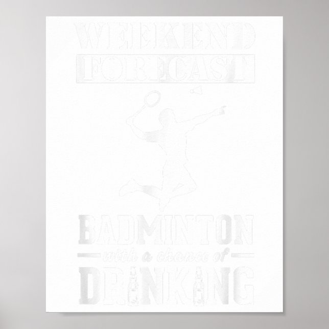 Badminton Weekend Forecast  Poster (Front)