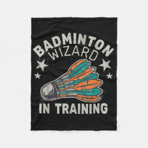Badminton Wizard In Training Shuttle Sport Ball Sp Fleece Blanket