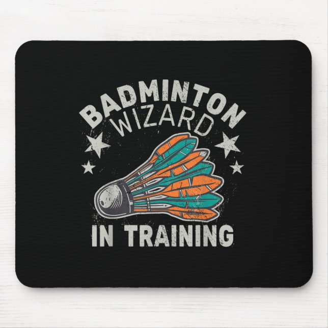 Badminton Wizard In Training Shuttle Sport Ball Sp Mouse Pad (Front)