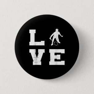 Badminton Womens Mens Badminton Player Shuttle  6 Cm Round Badge