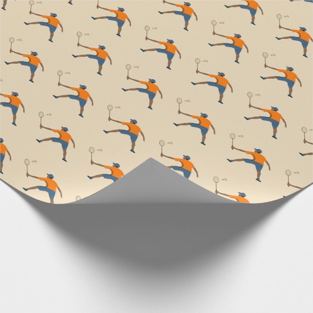 Badminton Wrapping Paper (Corner)
